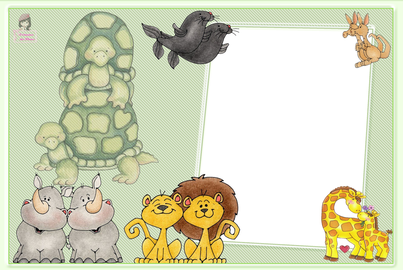 3 Lindas Molduras No Tema Arca De Noé, Em Png Para (1600x1074), Png Download
