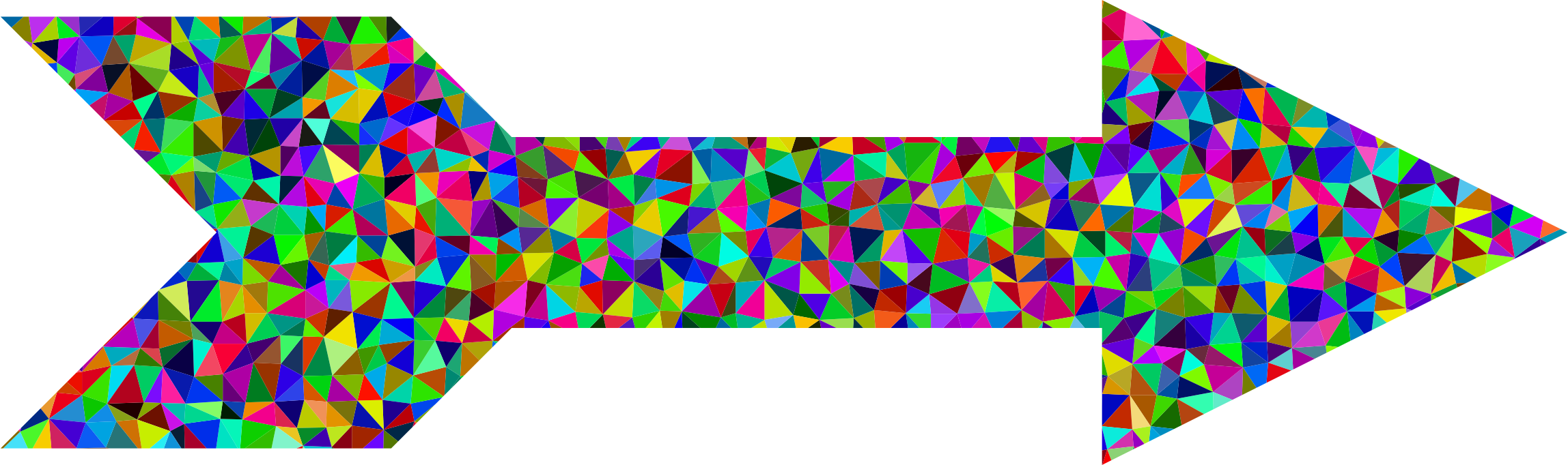 This Free Icons Png Design Of Prismatic Low Poly Arrow - Low Poly Arrow Png (2296x682), Png Download