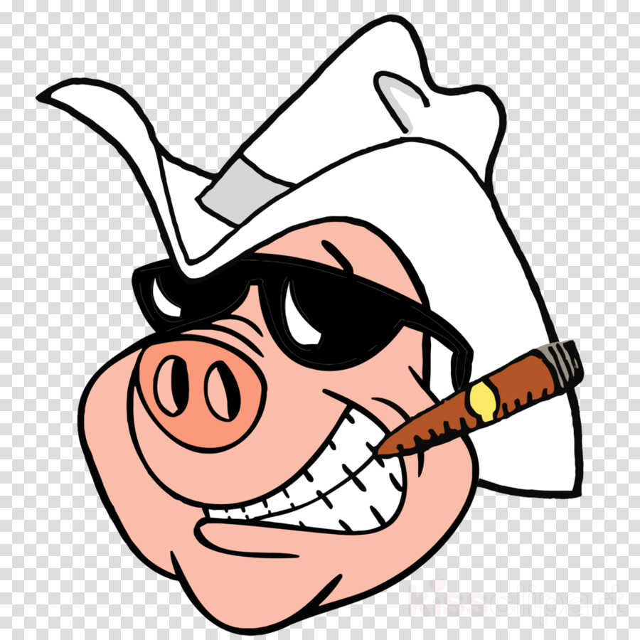 Cigar Pig Clipart Cigar Wild Boar Clip Art - Boss Hogg Clip Art (900x900), Png Download