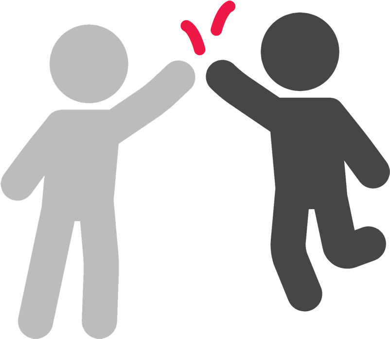 See The Benefits - Silhouette High Five Clipart (900x786), Png Download