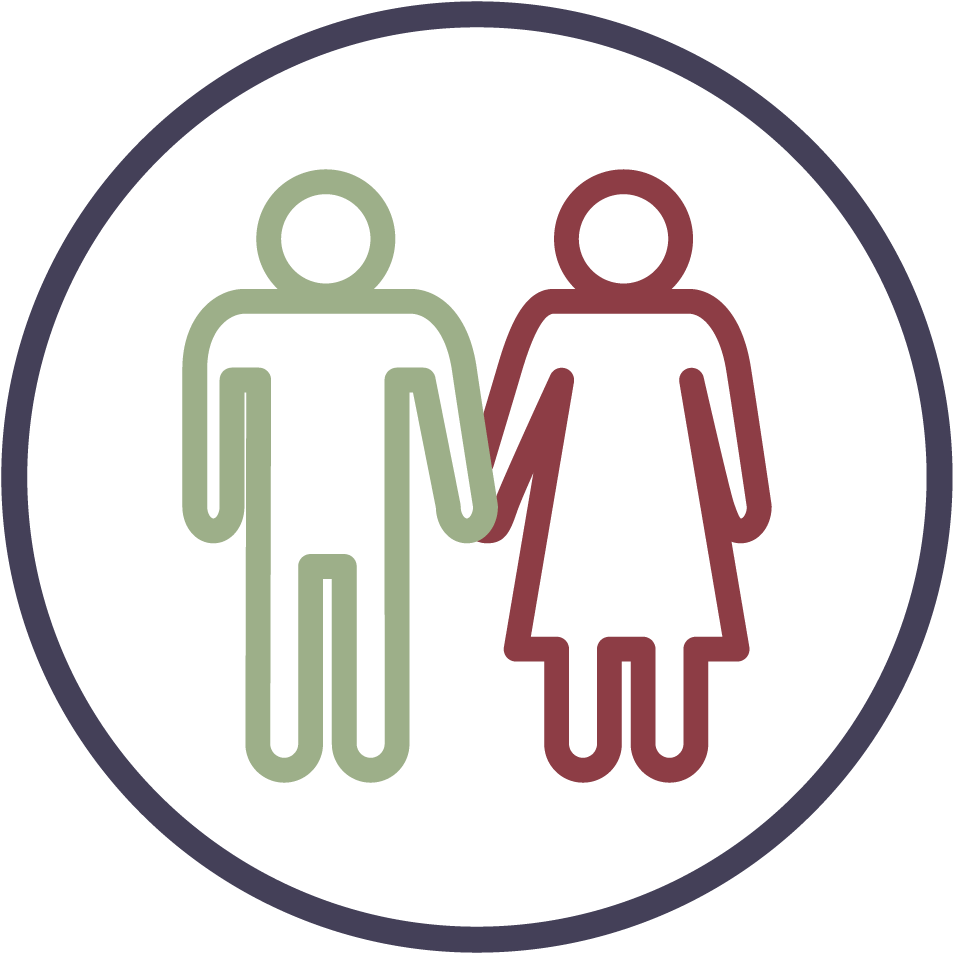 Man Woman - Man And Wife Png (1024x1024), Png Download