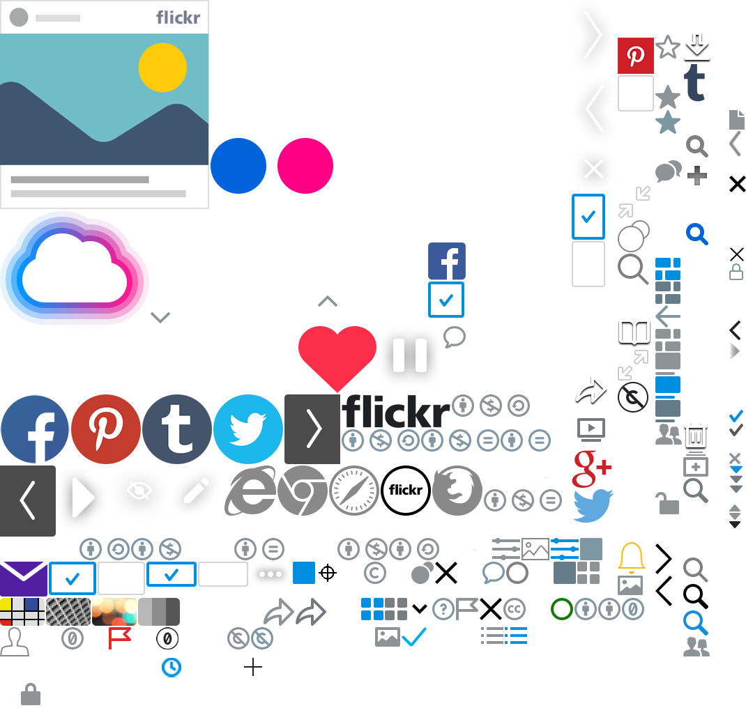 Icons@2x-e862a794 - Flickr (1070x1016), Png Download