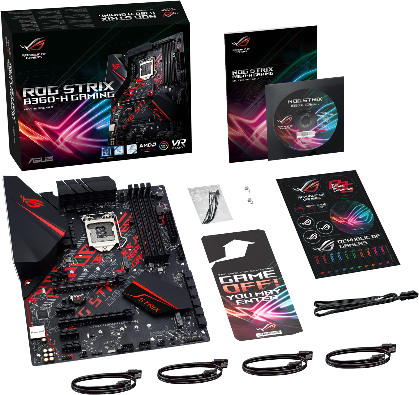 What's In The Box - Asus Rog Strix B360 F Gaming (1920x1421), Png Download