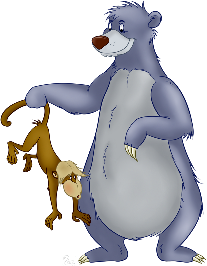 Baloo Transparent Background - Jungle Book Baloo Png (900x1144), Png Download