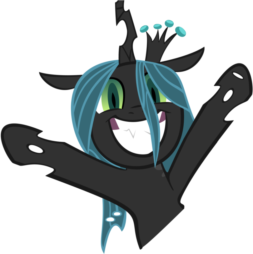 Дружба Это Чудо Обои Entitled Queen Chrysalis - Mlp Queen Chrysalis Happy (894x894), Png Download