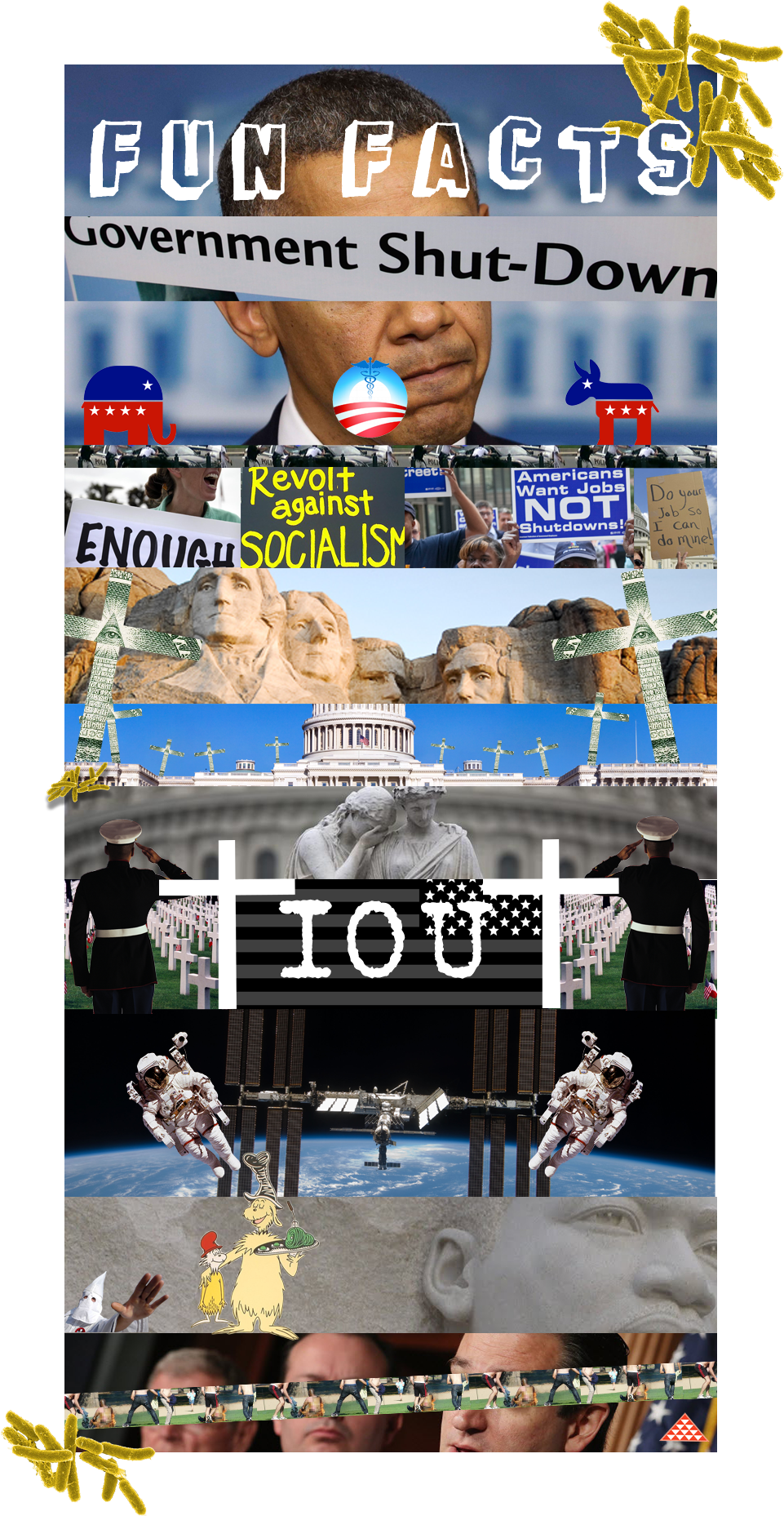 Texas Republican Senator Ted Cruz Reads Green Eggs - Posterazzi The International Space Station Backdropped (1000x1900), Png Download