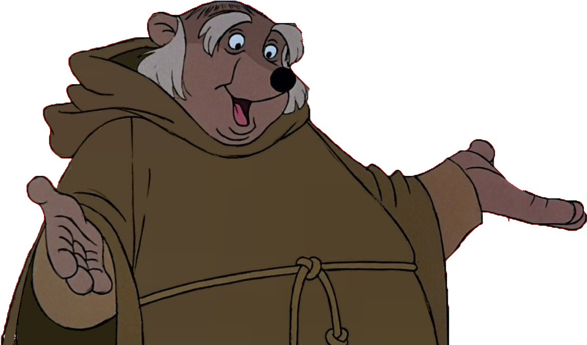 Friar Tuck - Wind In The Willows Disney Badger (1280x720), Png Download
