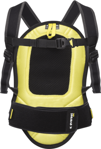 Everest J Adv Backprotec Black/yellow Utrustning,everest - Bag (560x600), Png Download
