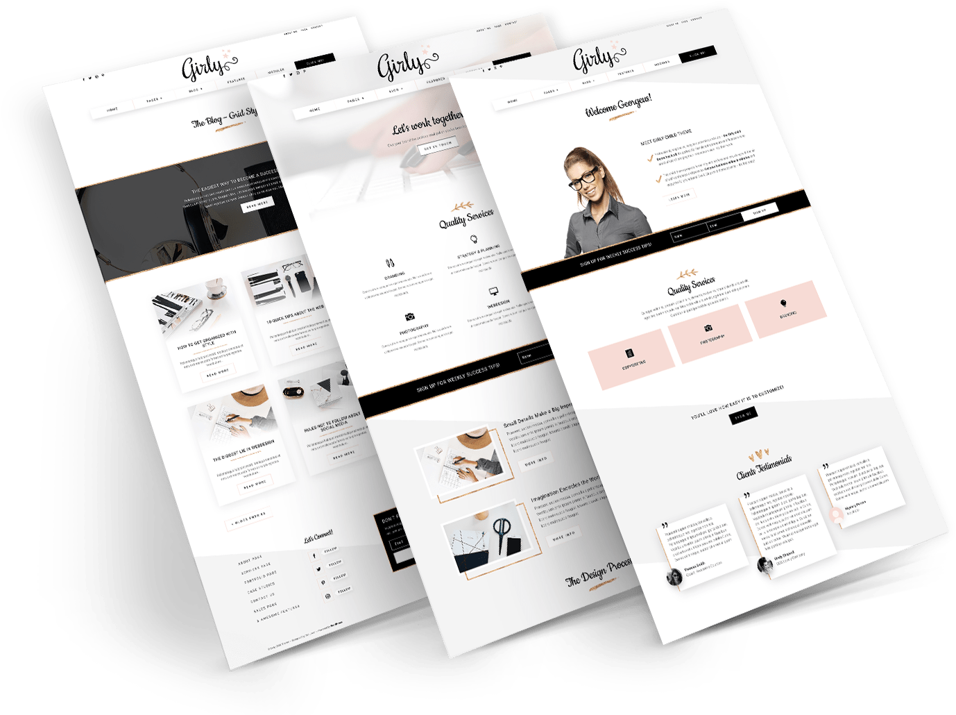 Feminine Divi Child Theme For Entrepreneurs - Femininity (1500x1080), Png Download