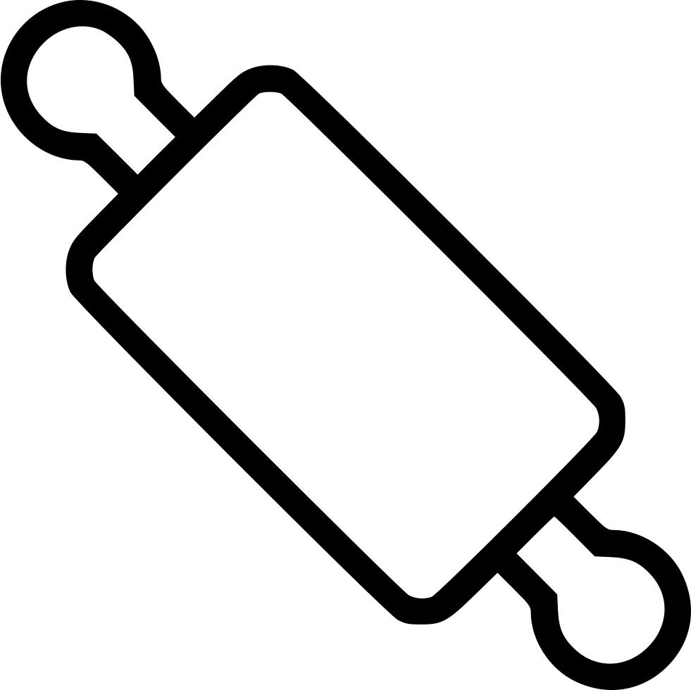 Rolling Pin Comments - Coloring Book (981x980), Png Download