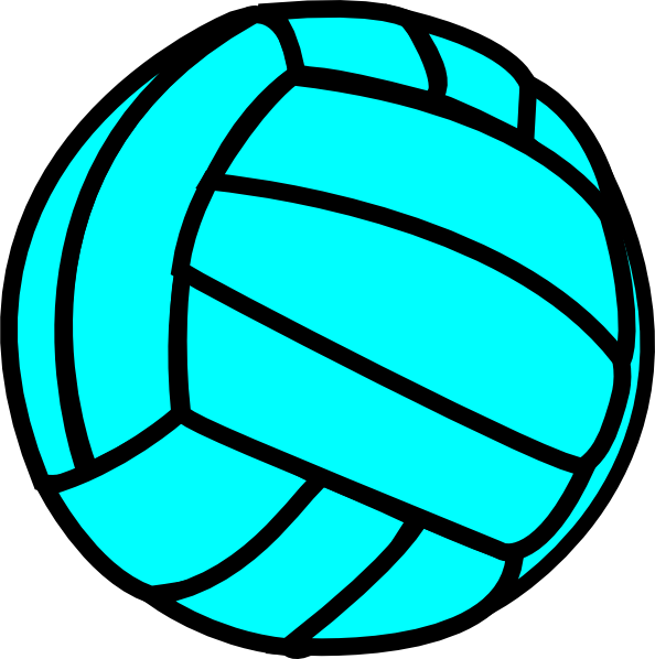 Volleyball Png Image With Transparent Background - Volleyball Teal (594x598), Png Download