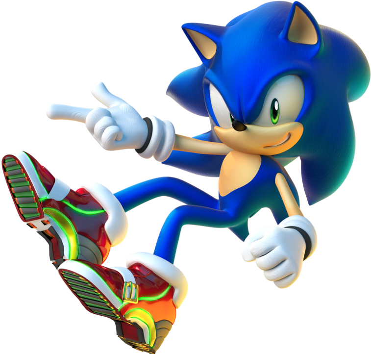 Sonicfol6 - Sonic With Soap Shoes (800x777), Png Download