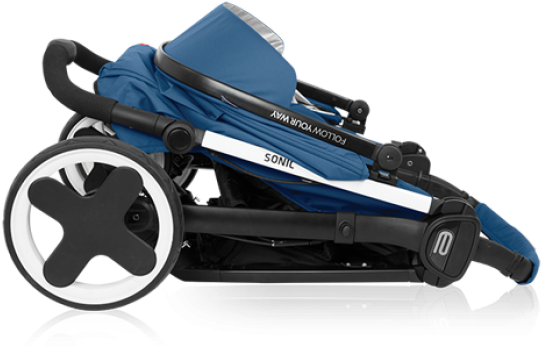 Sonic - Sonic - Sonic - Sonic - Lapra Csukható Sport Babakocsi (593x722), Png Download