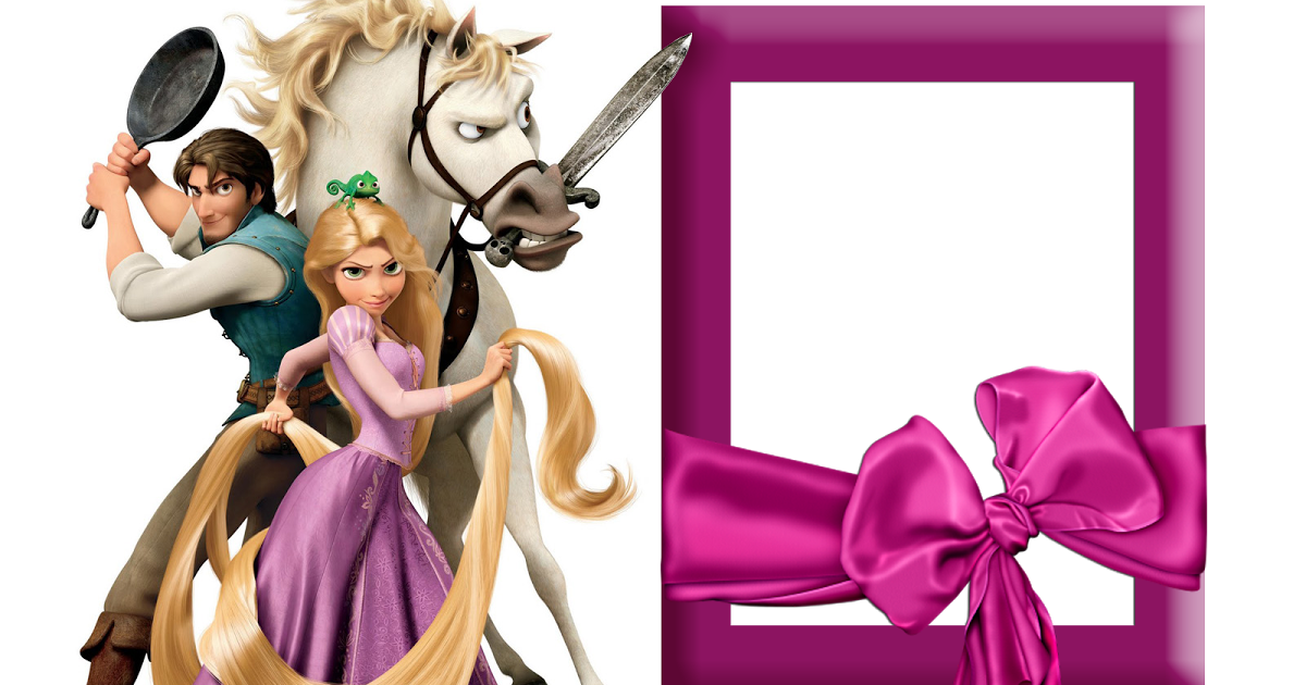 Fotocriart Molduras Da Princesa Rapunzel Enrolados - Tangled Rapunzel Princess Image Photo Cake Topper Sheet (1200x630), Png Download