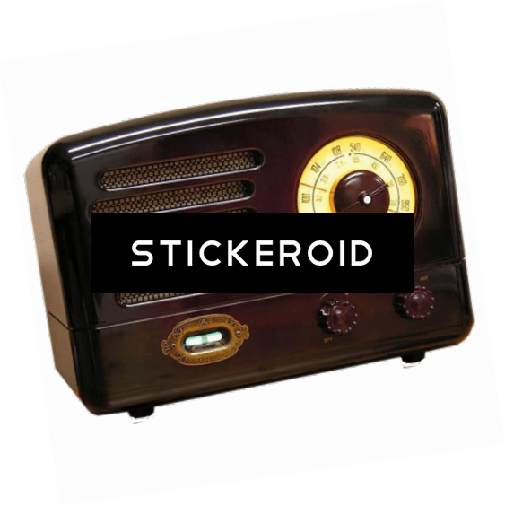Vintage Bakelite Radio - Retro Radio (563x564), Png Download