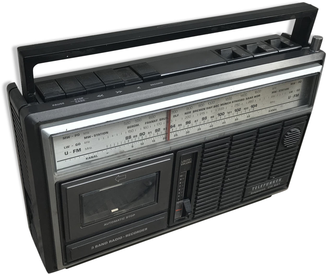 Former Radio Laptop Telefunken Bajazzo K7 Vintage Radio - Radio (1457x1457), Png Download