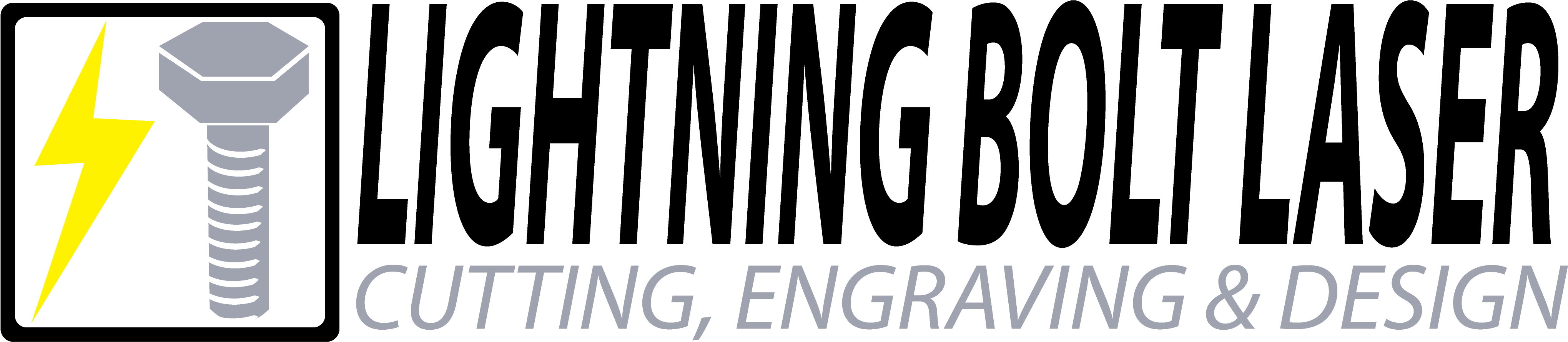 Lightning Bolt Laser - Monochrome (4110x976), Png Download