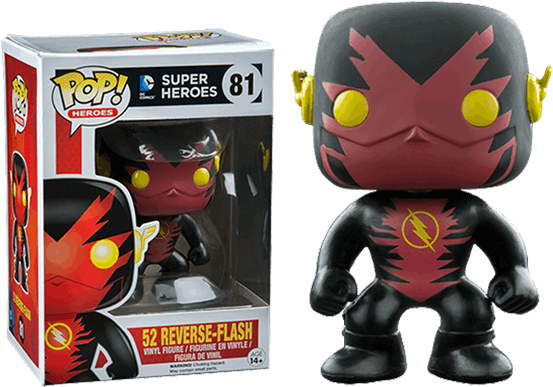 1 Of - New 52 Reverse Flash Pop (600x600), Png Download