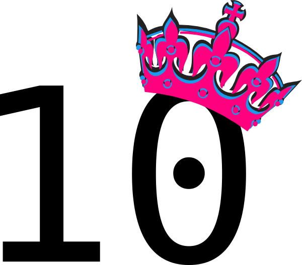 Cute Number 10 Png (600x527), Png Download