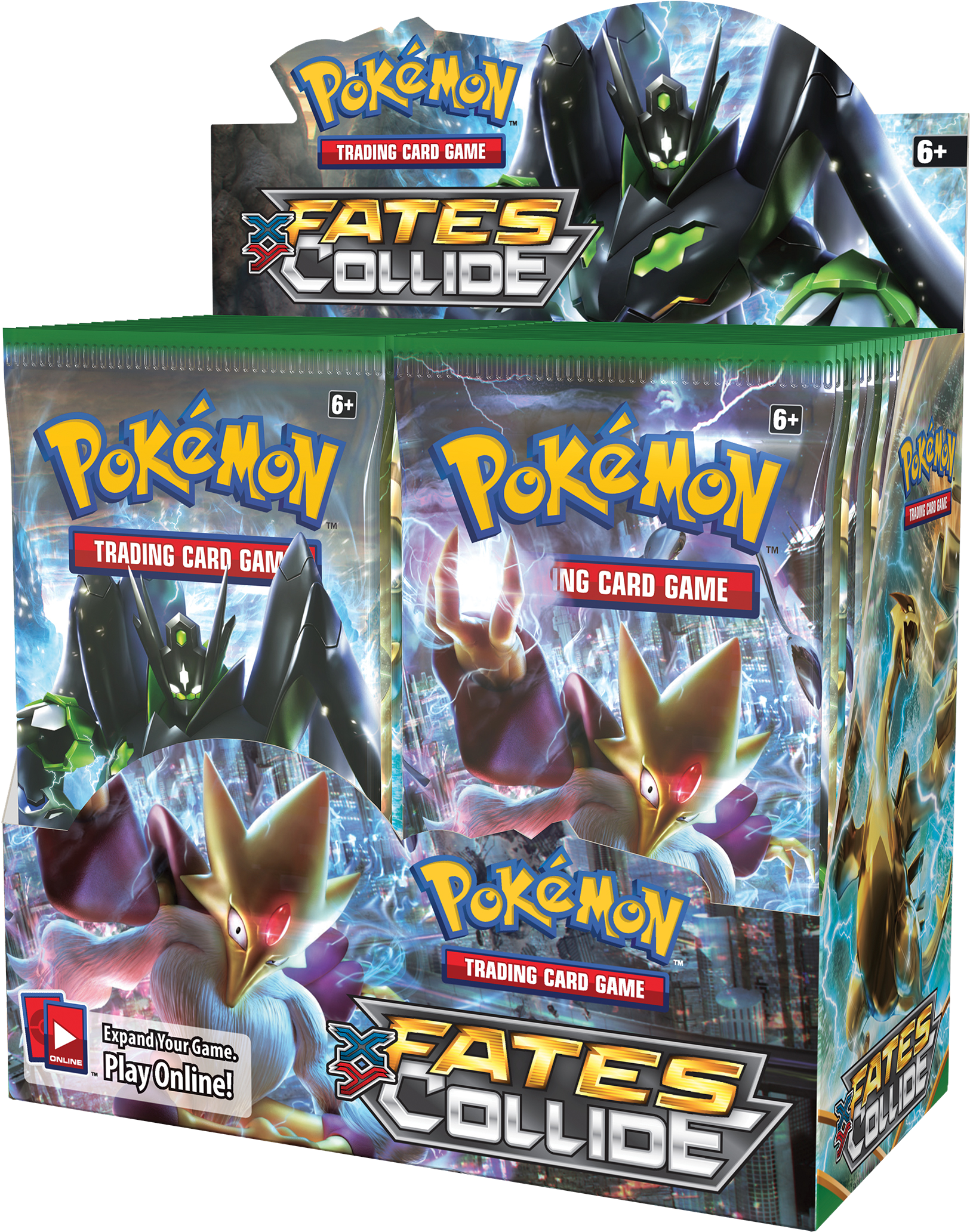 Pokemon Xy - Pokemon Fates Collide Booster Box (1628x2100), Png Download