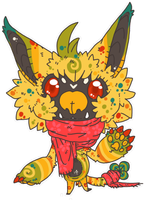 Space Monster Png Vector Black And White Download - Monster (500x675), Png Download