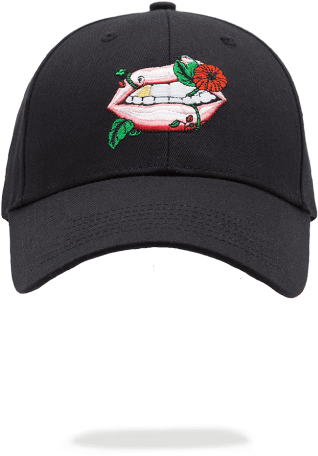 Sprayground- Jungle Lips Hat Hat - Jungle Lips Hat (900x1149), Png Download