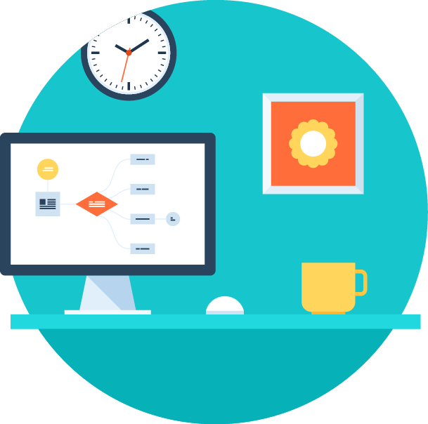 Absence Management System - Office Worker Icon Png (609x604), Png Download
