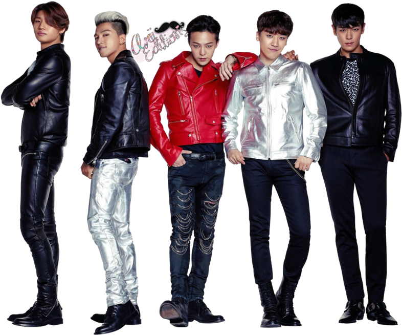 Big Bang Kpop Png (1024x790), Png Download
