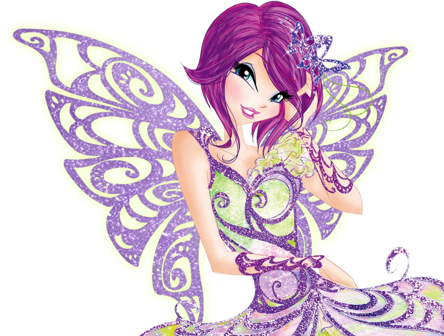Tecna Butterflix Fairy Couture 02 Winx Club By Ineswinxeditions-d8zufee - Alzheimer Awareness (1191x670), Png Download