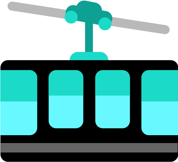 U 1 F 6 A 0 Mountaincableway (568x568), Png Download