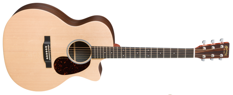 Martin Gpcxr1ae Cutaway Acoustic/electric Grand Performer - Martin X Series Dcx1ae Macassar Dreadnought Acoustic-electric (1000x800), Png Download