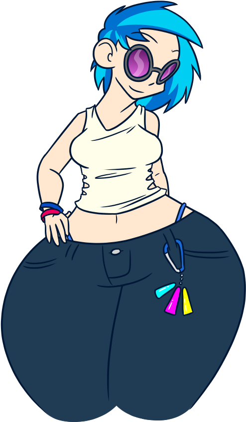 Lightsoutequestria, Ass, Breasts, Busty Vinyl Scratch, - Cartoon (750x950), Png Download