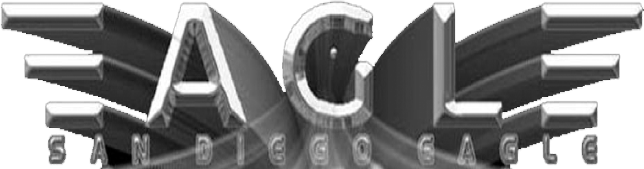 San Diego Eagle (1301x343), Png Download