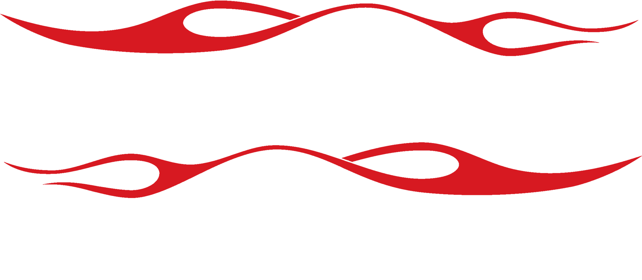 Flames Vinyl Graphic Decal Sticker - Decal (2048x1062), Png Download