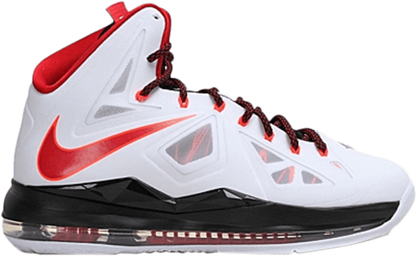 Lebron 10 Xdr 'miami Heat Home' - Lebron 10 All Colorways (850x523), Png Download