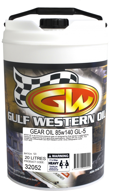 Gear Lube Gl 5 85w - Gulf Western Oil (471x700), Png Download