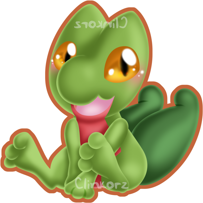 252 Treecko - Cartoon (1000x938), Png Download