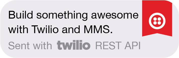 How To Send Your Users A Branded Sms Using Twilio Mms - Twilio (820x413), Png Download