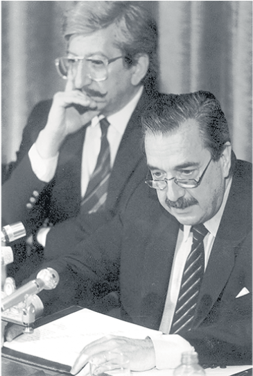 Abel Resende Nicaragua Adios Al Canciller De Raul Alfonsin - Dante Caputo Y Alfonsin (960x540), Png Download