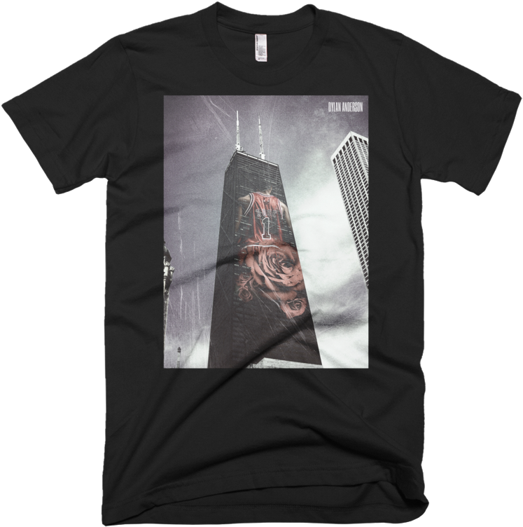 Derrick Rose - T-shirt (800x800), Png Download