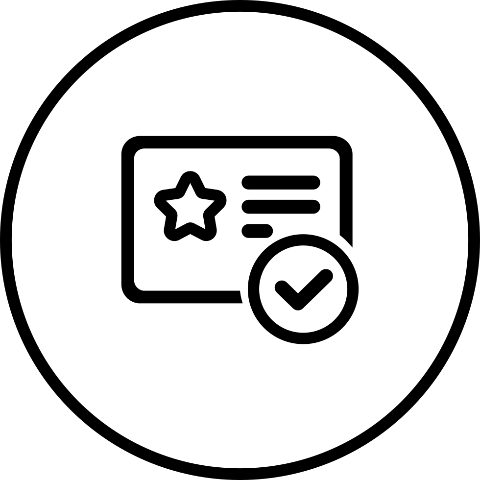 Png File - Qualification Icon Png Circle (980x980), Png Download
