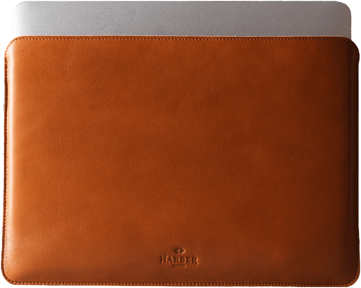 Slim Leather Macbook Sleeve Case Sleeve Harber London - Macbook 15 Leather (1024x1024), Png Download