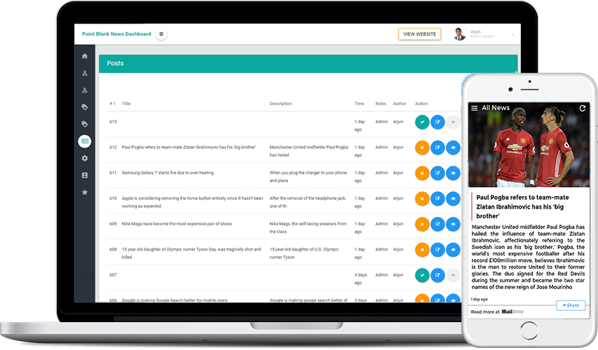 News Inshorts Clone Script - Script Ipad App (853x500), Png Download