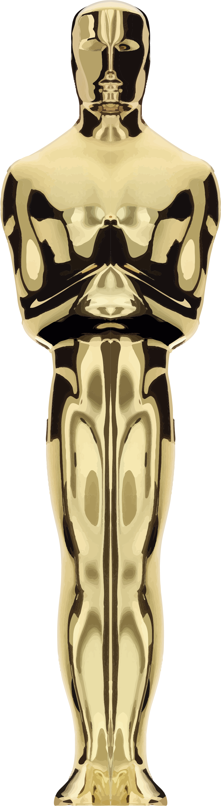 Oscars Statue - 80 Years Of The Oscar (1125x3833), Png Download