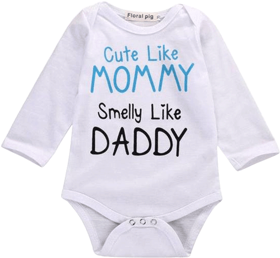 Petite Bello Bodysuit 0-6 Months Cute & Smelly Bodysuit - Mommys Pretty Daddys Smelly (600x600), Png Download