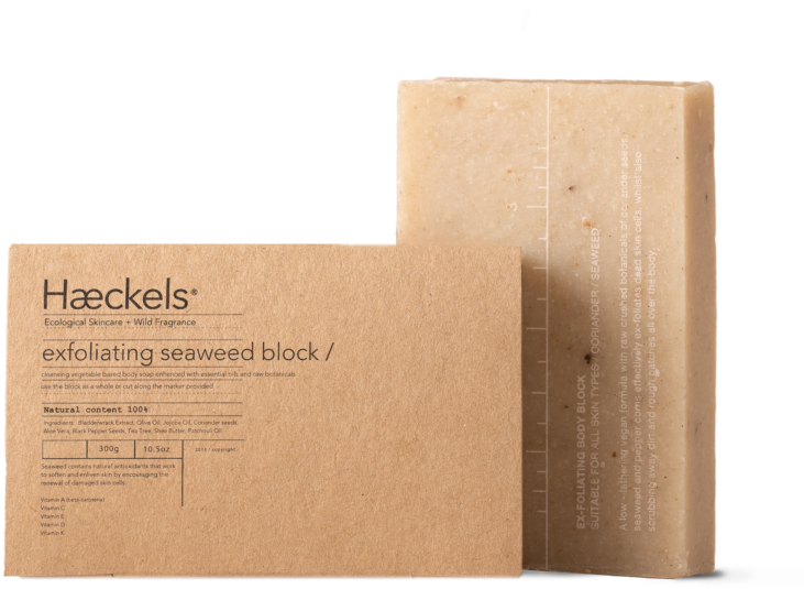 Large Exfoliating Vegan Seaweed Block - Exfoliation (768x768), Png Download
