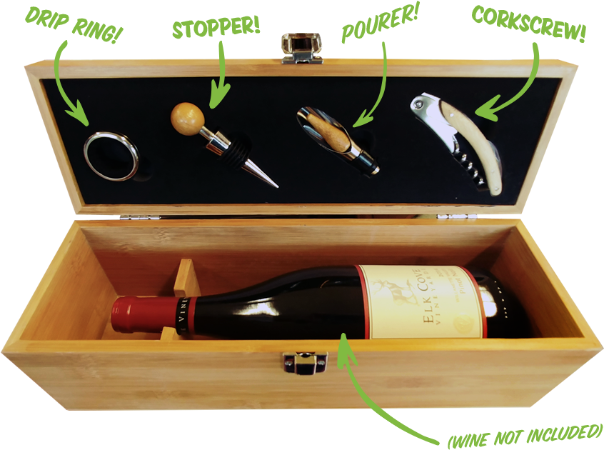 Enclose Your Gift Bottle In This Light Bamboo Wood - Portable Network Graphics (927x712), Png Download