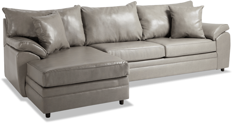 Odin Double Flint Right Arm Facing Sectional - Couch (850x534), Png Download