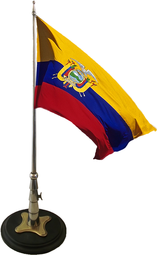 Bandera Del Ecuador - Significado De La Bandera Nacional (584x933), Png Download