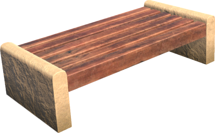 Park Bench V4 - Bench (742x459), Png Download